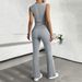 DiYun Foreign Trade Independent Site European American Women's Clothing 2024 Spring/Summer Casual Solid_ecoleips.com