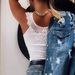 Women's Clothing New Summer White Lace Vest_ecoleips.com