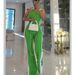 Women's Clothing Fashion Stitching Contrast Color V Neck Zipper Sleeveless Split Pants Two Piece Suit_ecoleips.com