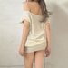 Y2K Knit Mini Dress - Stretchy Ribbed Crochet Summer Dress For Women, Casual Bodycon Style_ecoleips.com