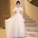 Women's Off The Shoulder Evening Gown Style For Birthdays Coming Of Age Ceremonies Understated Luxury Suitable For Vocal Music Exams And Banquets_ecoleips.com