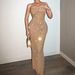 Women's Clothing Banquet Evening Dress Diamond Figure Revealing Tube Top Dress High End Light Luxury Niche Sexy Long Skirt_ecoleips.com
