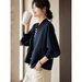 Raglan Sleeve Comfortable Pique 2024 Spring New Casual Versatile Women's Baseball Jacket With A Stylish Design_ecoleips.com