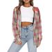 Women's Clothing 2025 Autumn Winter New Hooded Sweatshirt Button Casual Shirt Jacket_ecoleips.com