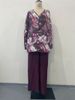 Women's Clothing spring fashion new hand painted printed shirt top wide leg pants two piece suit women's clothing_ecoleips.com