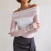 Aria Basics Aria Basics Foreign Trade Wholesale European And American Women's Fashion Autumn Winter New One-shoulder Sexy Sheer Mesh_ecoleips.com