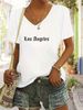 Women's Printed Short-Sleeve Tee - Breathable Round Neck Top For Spring & Summer Style-D_ecoleips.com