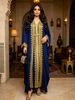 Women's Clothing Women's Green Lace Trimmed Loose Fitting Arabian Dress Middle Eastern Style Chiffon Modest Abaya Dress_ecoleips.com