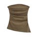 Women's Clothing Sexy Slim Pleated Tube Tops For Women Outerwear Waist Hugging Slimming Side Slit Tube Top Vest_ecoleips.com