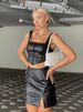 2025 Summer New Tight Split Mini Leather Short Skirt_ecoleips.com