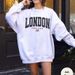 Women's Large Letter Print Pullover Sweatshirt Casual Loose Long Sleeve Top For Autumn Winter European American Style_ecoleips.com