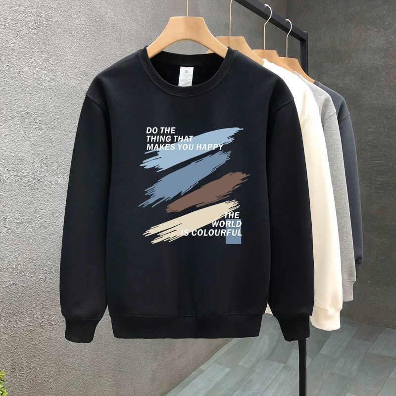 FW25 Matching Couple Cotton Crew Neck Sweatshirt - His & Hers_ecoleips.com