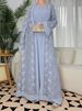 Elegant Lace Two-Piece Set for Women Modest Fashion Dress And Top Ensemble Casual Outings_ecoleips.com
