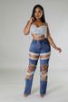 K Hot Girl Pants With Holes, Heavy Industry Nail Bead Bead Elastic Jeans, Women's Pants_ecoleips.com