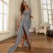 Women’s Clothing new overseas one shoulder sexy heavy sequin ribbon big swing ball evening dress_ecoleips.com