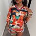 2025 European And American Foreign Trade Cross-border Jersey New Style Women's Loose Casual V-neck Mesh Short-sleeve_ecoleips.com