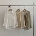 Women's Oversized Long Sleeve Shirt & Camisole Set – Breathable Cotton Blend Layering Tops (Relaxed Fit, Button-Down Collar)_ecoleips.com