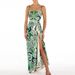 Women's Ethnic Print One Piece Swimsuit – Green Bohemian Style Bathing Suit With Adjustable Straps For Beach & Pool_ecoleips.com