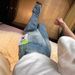 American-style High Street Loose Straight-leg Jeans For Petite Women, With A Stylish Design, Washed Blue, High-waisted,_ecoleips.com