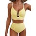 High-Waisted Women's Swimsuit Sexy Two-Piece Bikini European American Style Fashion_ecoleips.com