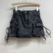 Summer New American Style Side Pocket Tie Hole Denim Miniskirt Low Waist Hip Hot Girl Outfit Trend_ecoleips.com