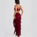 Beach Vacation Style Pure Desire Set For Women 2025 Summer New Backless Strap Personality Lace Bodycon Skirt_ecoleips.com