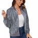Velvet & Sequins Baseball Jacket – Streetwear Bomber With Gradient Sparkle (S-XL, Black/Grey)_ecoleips.com