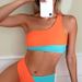 Aria Basics European And American Foreign Trade Patchwork Tank Top Two-piece Swimsuit Set, Tight-fitting Racerback Beach Bikini, In_ecoleips.com