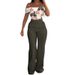 2026 European American Cross-border Two-piece Set: Short Printed Tank Top And High-waisted Wide-leg Pants, Women's_ecoleips.com