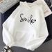 Women's clothing 2023 new autumn letter hooded loose ladies sweatshirt women's tops _ecoleips.com