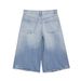 Aria Basics Aria Basics Z Cross-Border European And American Style 2025 New Fashion Women's Clothing Ripped Decorative Loose Denim Casual Shorts_ecoleips.com