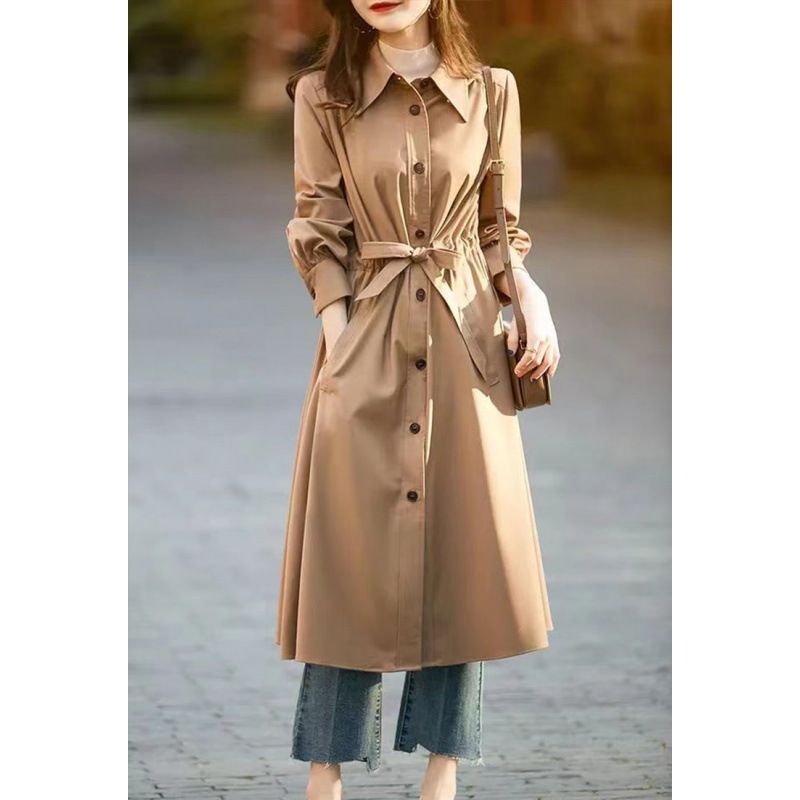 British-Style Belted Trench Coat – Long Sleeve Oversized Coat (Casual & Chic)_ecoleips.com