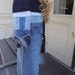 Women's Clothing Trendy Long Denim Jacket With Color Blocking – Streetwear Coat For Men & Women (Blue, S-2XL)_ecoleips.com