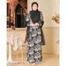 Fashionable Long Sleeved Dress for Women New Style 3D Stereoscopic Pattern_ecoleips.com