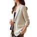 Casual Women's Blazer For Spring And Autumn, New Stylish Professional Attire With A High-end Feel, Loose Fit, Plus-size_ecoleips.com