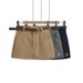 Women's Clothing Hot Girl Sexy High Waist Retro A Line Short Skirt With Belt Letter Embroidery Anti Exposure Hip Skirt_ecoleips.com