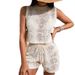 Women's Clothing New Hand Knitted Blouse Loose Casual Seaside Holiday Suit_ecoleips.com
