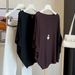Korean Style Women's Off-Shoulder Knit Top Summer New Irregular Batwing Sleeve Loose Fit Slimming Short Sleeve T-Shirt_ecoleips.com