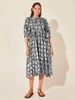Hot Sale Personality Literature European And American Style Cotton Floral Fashion Printed Dress_ecoleips.com