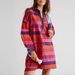 Casual High Street Button Short Dresses Vintage Striped Printed Summer Dress New Women's Lapel Half Sleeved Loose Dress Vestidos_ecoleips.com