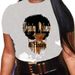 Summer European And American Cross-border Foreign Trade Plus-size T-shirt, Round-neck Casual Loose-fitting Short-sleeve_ecoleips.com