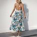 Women's Clothing New Suspender Skirt Island Style Tropical Plant Print Dress_ecoleips.com