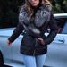 Coat European Women's Winter Short Large Fur Collar Glossy Down Cotton Jacket_ecoleips.com