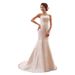 Women's Clothing Wedding Dress Waist Fishtail Wedding Dress Bride Slim Fit Tube Top Wedding Dress New Straps Large Size Simple_ecoleips.com