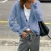 Minimalist Button-Up Knit Cardigan – Oversized Long-Sleeve Open-Front Sweater For Women (V-Neck, Solid Colors, Effortless Resort & Daily Wear)_ecoleips.com