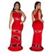 Sleeveless dress Zhigong wool patchwork mesh hot diamond solid color dress for women sexy long skirt_ecoleips.com