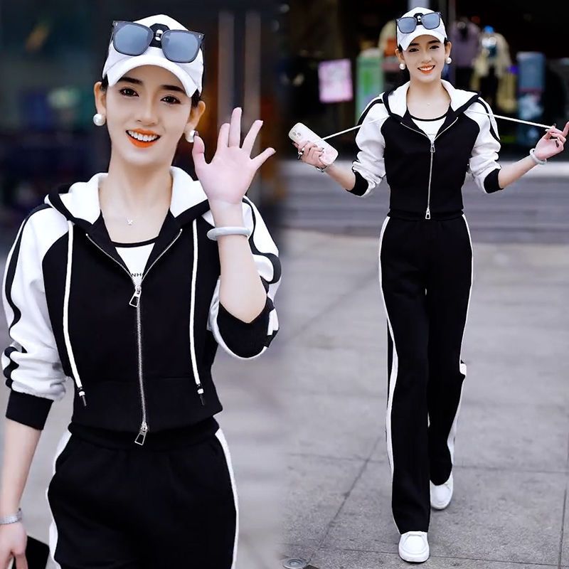 Women's Stylish Casual Hoodie & Pants Set - Trendy Long Sleeve Pullover With Matching Joggers, Comfortable Lounge Wear For Spring & Fall_ecoleips.com