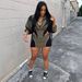 New Cross Border European And American Sexy Sports Style Loose Casual Contrast Color Long Sleeved Jacket Short Skirt Suit Women_ecoleips.com