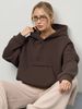 Women's Casual Solid Color Hoodie Waist Long Sleeve Short Top Pullover Pocket Sweater_ecoleips.com
