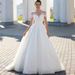 Women's Clothing One Shoulder Light Wedding Dress Bride Main Veil Lace Outing Veil Small Tail_ecoleips.com